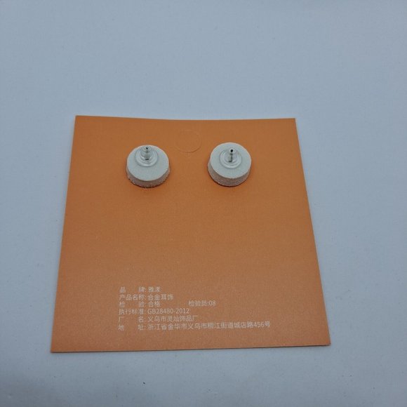 Earrings Triangle Bling Sparkle Gold Tone - Picture 4 of 10